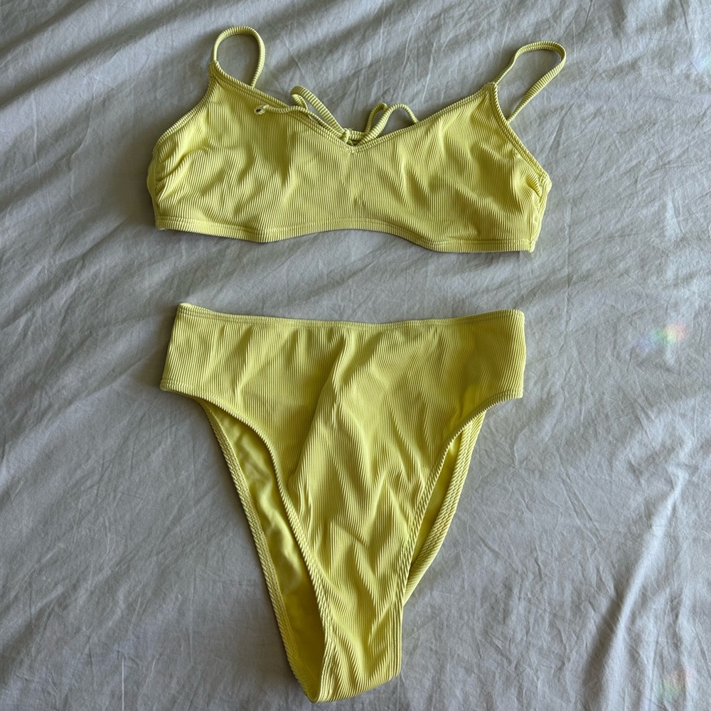 Gilly Hicks Light Yellow Bikini Set